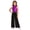 Purple, variant on Girls Jazz Dance Jumpsuit with Metallic Bodice Patchwork Mesh Wide Leg Pants Romper for Performance Green 8