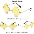 thumbnail image 4 of UBIUO Festival Mushroom Shaped Sunglasses Rave Fun Accessories Glasses for Party, 4 of 4