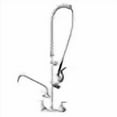 thumbnail image 3 of Commercial Sink Faucet with Sprayer for Kitchen: MSTJRY 47" Height Wall Mount Commercial Faucet with Sprayer Fit for 3 Compartment Sink - Polished Chrome 8" Center 12" Swing Spout Pre Rinse Assembly, 3 of 4