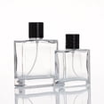 thumbnail image 2 of Atomizador de perfume CHAO grande de vidrio rellenable pulverizador negro 3,4 oz (100 ml), 2 of 3