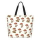 thumbnail image 1 of Easygdp Mushroom Bolsas Tote para Mujer, Bolsos de Hombro para Viaje, Bolsos de Mano de Gran Capacidad para Compras y Trabajo, 1 of 8