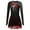 Red, variant on inhzoy Womens Figure Skating Dance Dress Shiny Rhinestone Long Sleeve Ballet Dance Leotard Dress Red XXL