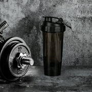 Athletic Works 24oz Black Shaker Bottle - Tritan BPA-Free Leak-Proof