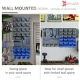 thumbnail image 4 of DURHAND 44 Pcs Bac de Rangement Mural pour Outils Garage Atelier Bleu, 4 of 10