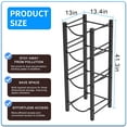 thumbnail image 5 of 5 Gallon Water Jug Holder Stand, Water Bottle Holder Storage Rack (4 Tiers) for Home, Office and Storage, Black, 5 of 6