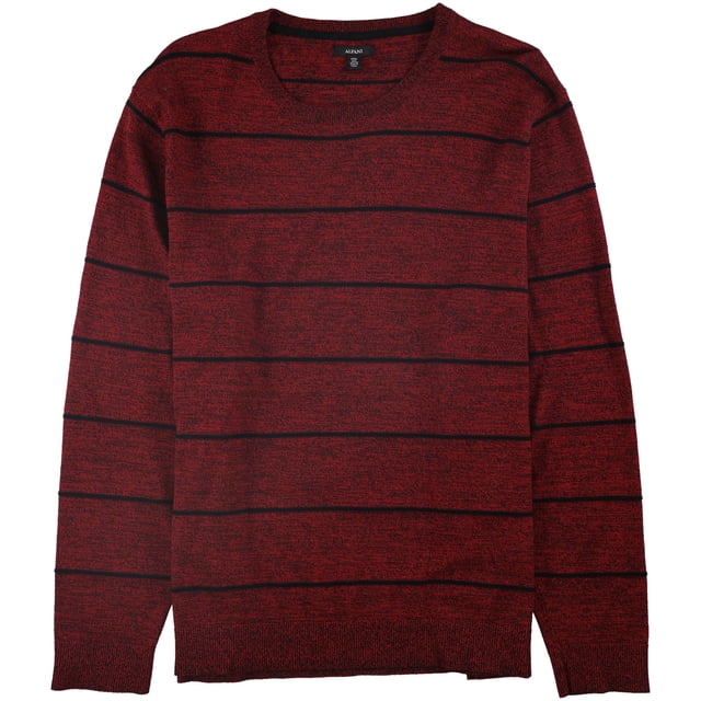 Alfani Mens Stripe Pullover Sweater, Red, XXX-Large