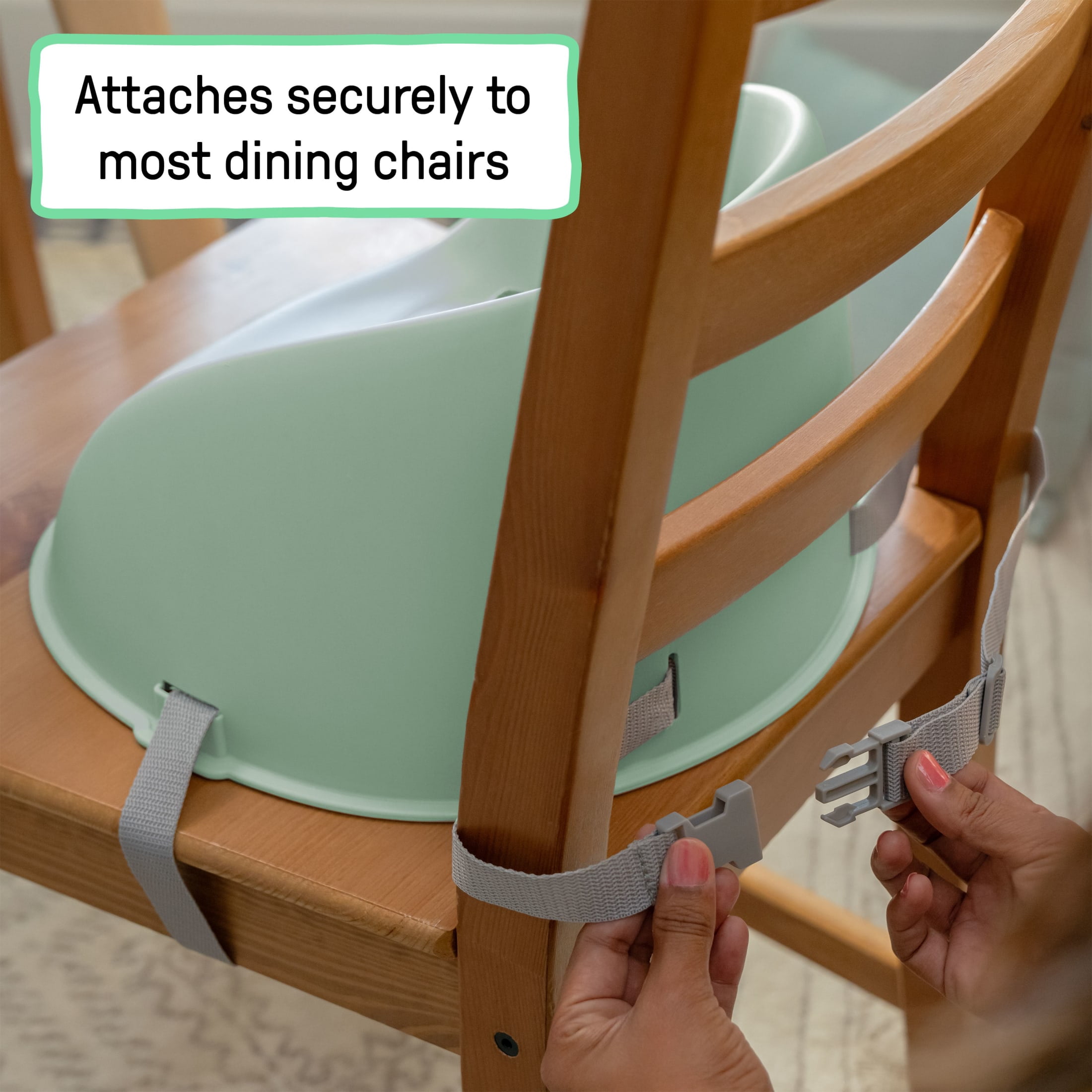 Ingenuity My Spot Easy-Clean Baby Booster Seat Feeding Chair - Green