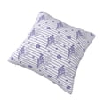 thumbnail image 2 of Rateoe Stripes and Sprigs of Lavender Pattern Throw Pillow Cover Premium Pillow Stuffer Sham Square for Decorative Cushion Bed Couch Sofa(Pillow insert not included), 2 of 8