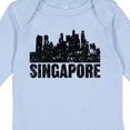 thumbnail image 4 of Inktastic Singapore City Skyline with Grunge Boys or Girls Long Sleeve Baby Bodysuit, 4 of 5