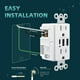 thumbnail image 3 of TOPELER - Tomacorrientes USB de pared, receptáculos de salida USB C de 3 puertos, de 30 W 6.0 A, 15, 3 of 7