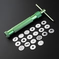 thumbnail image 4 of Shisuyan Green Aluminium Alloy Polymer Clay Extruder Miniature HandHeld Tool with 20 Discs for Craft Projects, 4 of 9