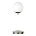 thumbnail image 1 of Hudson & Canal TL0511 Theia Brushed Nickel Globe & Stem Table Lamp, 1 of 5