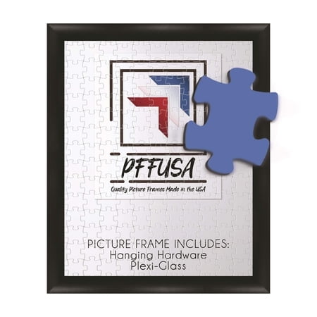 Puzzle Frame | Picture Frame | Poster Frame | Puzzle Frame | 1.25 Inch Black MDF Frame | Plexi Glass and Hanging Hardware Included (16X20)