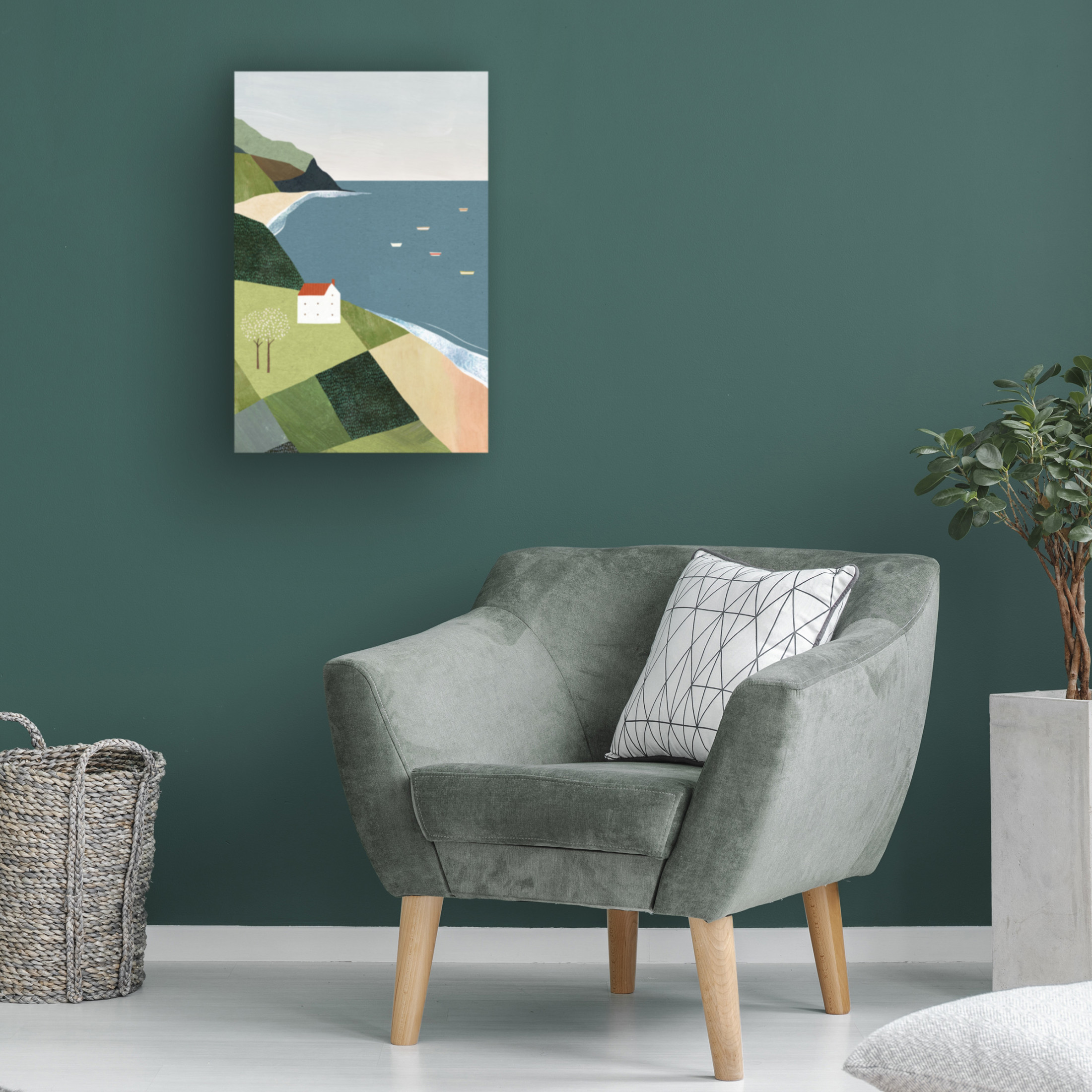 Trademark Fine Art longwayhome House on the Cliff Canvas Wall Art