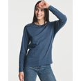 thumbnail image 2 of Real Essentials 4 Pack: Women's Cotton Classic-Fit Long-Sleeve Crewneck T-Shirt (Available in Plus Size), 2 of 6