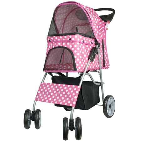 VIVO Four Wheel Pet Stroller / Cat  Dog Foldable Carrier Strolling Cart  Walmart.com