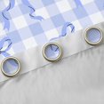 thumbnail image 4 of Feelyou Cute Cartoon Bowknot Black Out Curtains for Child, Chic Blue Buffalo Plaid Curtains Pack of 2 (42x63 Each), Fashion Ribbon Bedroom Curtains, Curtains and Drapes Decor, 4 of 6