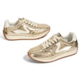 thumbnail image 5 of LUCKY STEP Womens Fashion Sneakers Trendy Tennis Shoes Stylish Retro Casual Shoes,Gold, 5 of 7