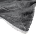 thumbnail image 2 of Genteele Super Soft Luxurious Sherpa Throw Blanket, 50" X 60", Gray, 2 of 3