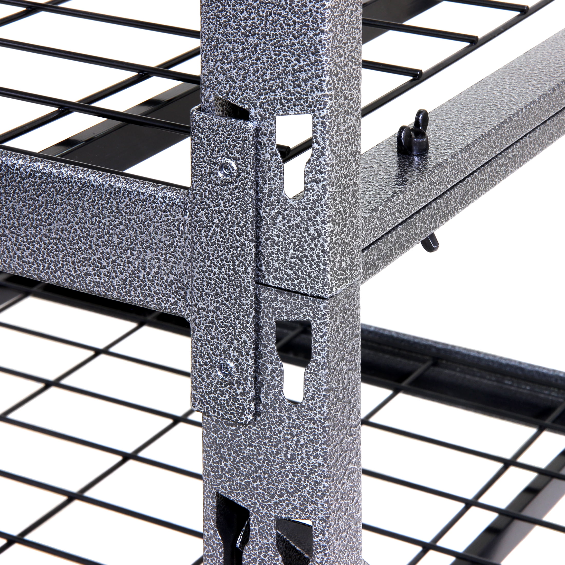 RUGGED RACK Heavy Duty 5-Shelf Metal Rack Wire Decking, 1000lb Per Shelf