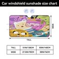 thumbnail image 2 of Adventure Time Print Car Front Windshield Sun Shade,Foldable Cartoon Anti-UV Car Sunshade for Front Window for Outdoor Travelling, 2 of 7