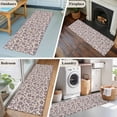 thumbnail image 5 of Runner Rug 2'x6', Purple Floral Washable Non-Slip Hallway Runner Rugs, Spring Plants Flowers Vintage Rustic Bedside Rugs Floor Mats Carpet Runners for Kitchen Bathroom Laundry Room, 5 of 8