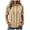 Khaki, variant on Women's Ruffle Short Sleeve Blouse Pleated Button Down Casual Shirt 2026 Summer Fashion Business Work Clothes (Blue, L)