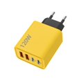 thumbnail image 2 of Ovzne Smartphone Fast Charging Plug Two Type C And One/Two USB Multi Port European Standard Charging Head On Clearance, 2 of 6
