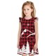 thumbnail image 1 of Balery Christmas Tree Buffalo Plaid Camisón de princesa para niñas, pijama de algodón con mangas abullonadas, suave y bonito.-Medium, 1 of 6