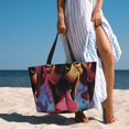 thumbnail image 6 of Balery Cartoon Big-Eyed Dog Beach Travel Bag - Water-Resistant, Large Capacity Lightweight Tote with 7 Pockets for Women and Men - Perfect for Beach, Pool, Gym, and Travel, 6 of 7