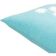 thumbnail image 4 of Surya Lachen LHN-008 20"Hx20"W Square Cotton Pillow Kit in Teal Blue & Cream, 4 of 4
