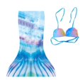 thumbnail image 1 of 8 Colores Cola De Sirena Traje De Natación Para Bebé Niña Vestido De Princesa Niños Baño Bikini Conjunto Niñas Trajes Disfraz De Halloween Pez Completo, 1 of 4