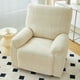 thumbnail image 1 of Nvzi Funda de sofá elástica de jacquard para 2 plazas, funda de sillón reclinable blanca para sala de estar, fácil de instalar, lavable, protector de sofá, 1 of 4
