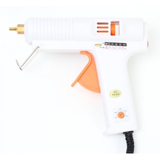 Pistola de pegamento industrial de 120 W, pistola de pegamento de temperatura ajustable, pistola para pisos