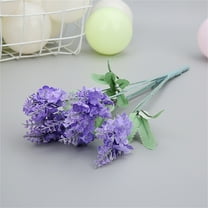 Single Light Purple 10-Head Lavender Simulation Bouquet A, Artificial Lavender Flower for Bouquets Wedding Home 10 Heads (1 Bunch of Light Purple Lavender)