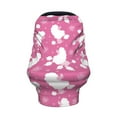 thumbnail image 2 of Fotbe Cute Poodle Dog Pattern Car Seat Covers for Babies, Nursing Breastfeeding Cover Infant Carseat Canopy, Soft Stretchy Carrier Cover, 2 of 7