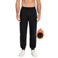 thumbnail image 4 of Pinspark Men's Fleece Joggers with Zipper Pockets Tapered Sweatpants Cotton Sweat Pants for Mens Heavyweight Lounge Pants, 4 of 6