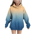 thumbnail image 3 of Avrntaa Hoodies Sweatshirt for Teen Girls Loose Long Sleeve Ombre Trendy Sweet Pullover for 4-14 Y, 3 of 8