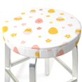 thumbnail image 3 of Lsque Funny Chicken Round Bar chair cushion covers Velvet Fabric Premium Comfort Protects from Scratches and Stains for 14-17 Inch Chair- 13 inch, 3 of 7