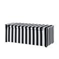 thumbnail image 5 of Hansel Black/White Velvet Storage Bench - Upholstered, 5 of 9