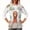 #158-Multicolor, variant on Haivin Thanksgiving Women's Short-sleeved V-neck Top With Double Pockets Work Uniform