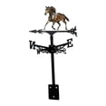 thumbnail image 2 of Indicador de dirección del viento con forma de caballo de hierro. Adorno decorativo para jardín. Fácil instalación. Estilo C, 2 of 9