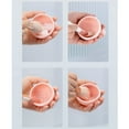 thumbnail image 4 of Minnieouse Almohadilla de limpieza de cepillo de silicona, esponja protectora de maquillaje, cuenco plegable, herramienta de Universal, tabla de Pinceles de maquillaje y herramientas Blanco Minnieouse CE014845-01, 4 of 6