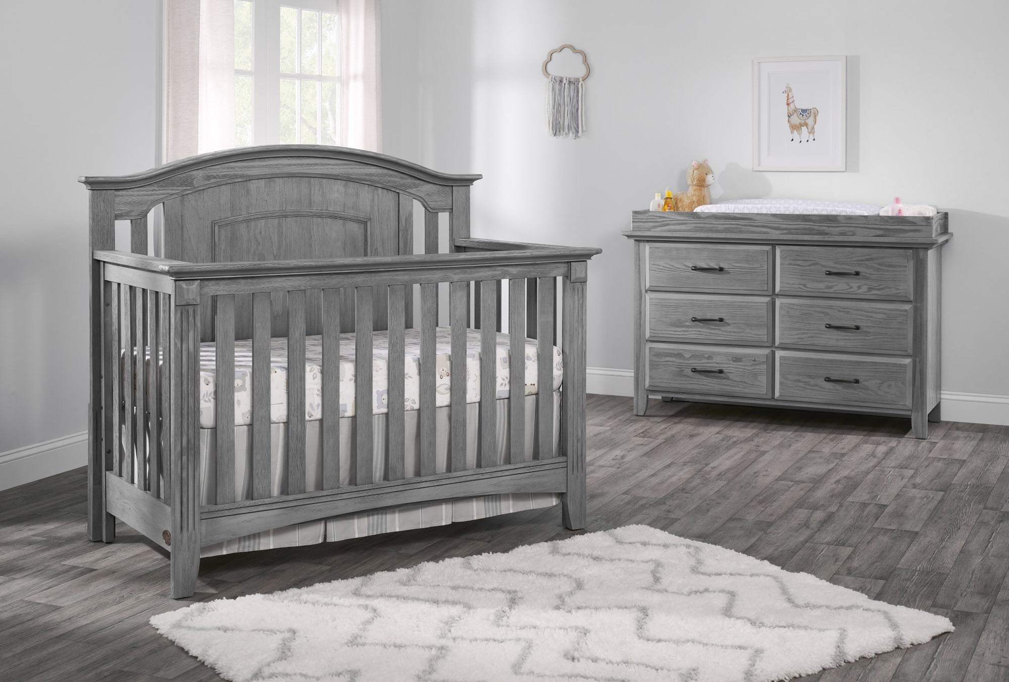 Oxford Baby Changing Topper for Willowbrook & Kenilworth 6-Drawer Dressers, Graphite Gray