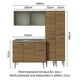 thumbnail image 3 of Madesa Gabinete de Cocina Integral Compacta 169 cm con Fregadero Emilly Rustic 11, 3 of 11