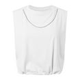 thumbnail image 3 of SNKSDGM Easter Shirts for Women Summer Tops with Sleeves for Women 2025 2025 Fashion Women Summer Crop Tank Top Basic Crew Neck Sleeveless Loose fit Cropped Tee Shirts Womens Shirts Plus Size 5X, 3 of 4