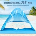 thumbnail image 5 of RELOIVE Pop Up Beach Tent 3-5 Person, UPF 50+ UV Sun Shelter with Zippered Privacy Door, Instant Portable Shade Tent for Camping, 5 of 8