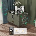 thumbnail image 4 of FINE MAKER Multifunctional Bedroom Two-Drawer Nightstand, Creative, Wireless Charging, Dual USB, 4 of 14