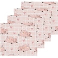 thumbnail image 2 of Cute Cartoon Pigs and Hearts Washcloth 12x12in Set, 6 Pack Absorbent Cotton Towel Square Kitchen Dishes Towels, Soft Cleaning Face Hand Towel Fast Drying, 2 of 7