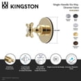thumbnail image 4 of Kingston Brass KS4030BEX Essex Single-Handle Six-Way Diverter Valve with Round Trim Kit in Matte Black, 4 of 5